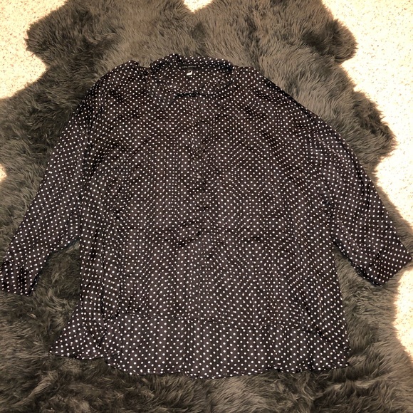 Lane Bryant Tops - Preloved Lane Bryant Sheer Cold Shoulder Top B6